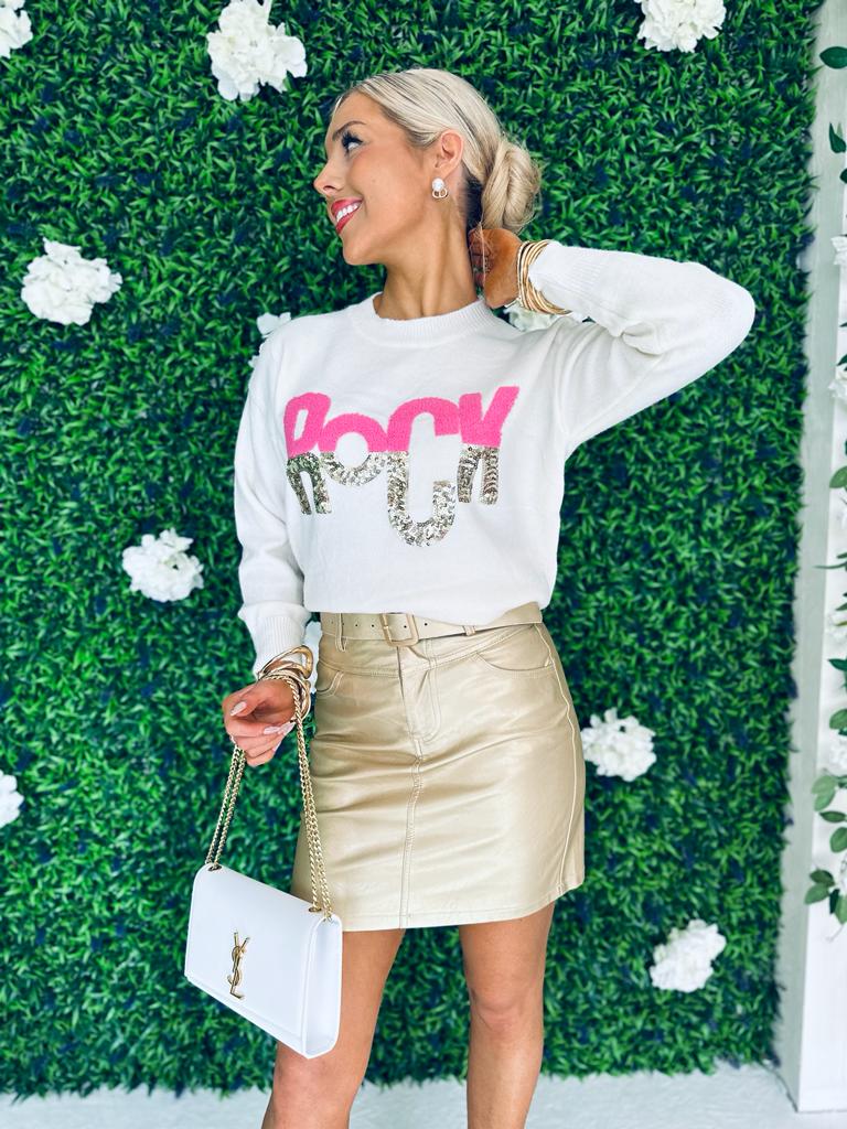 Elsa Mini Skirt Gold