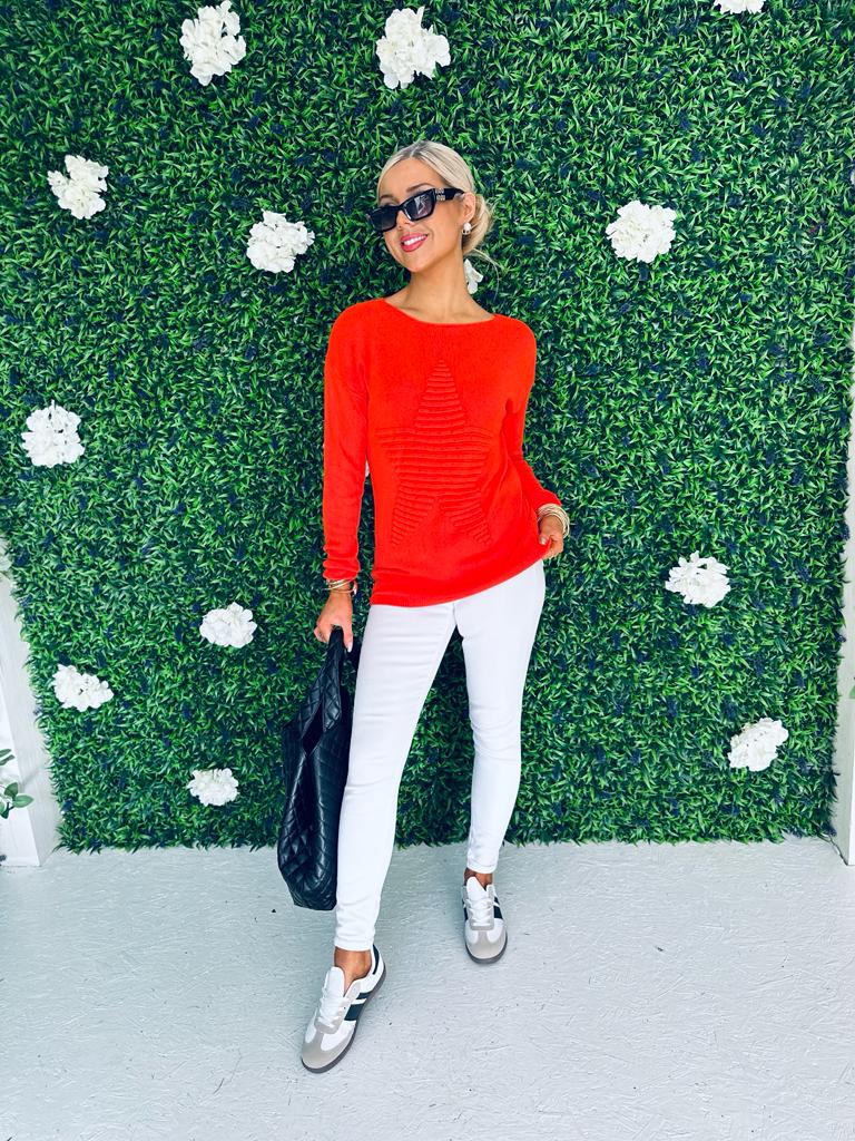Finny Star Jumper Orange