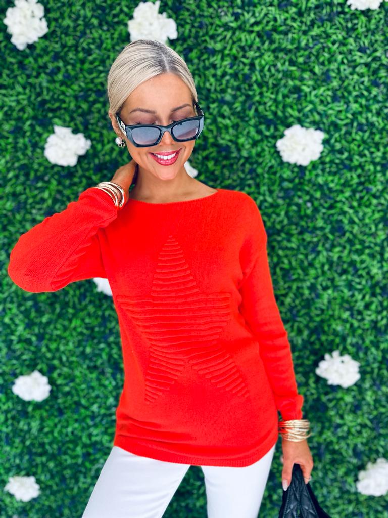 Finny Star Jumper Orange