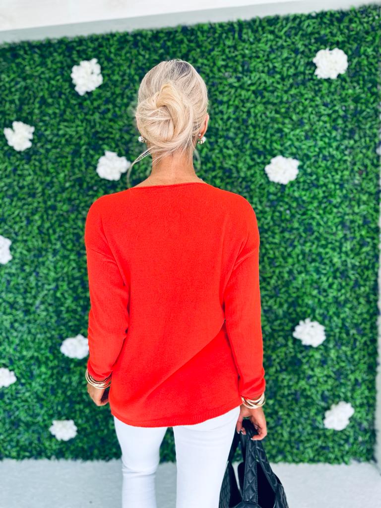 Finny Star Jumper Orange