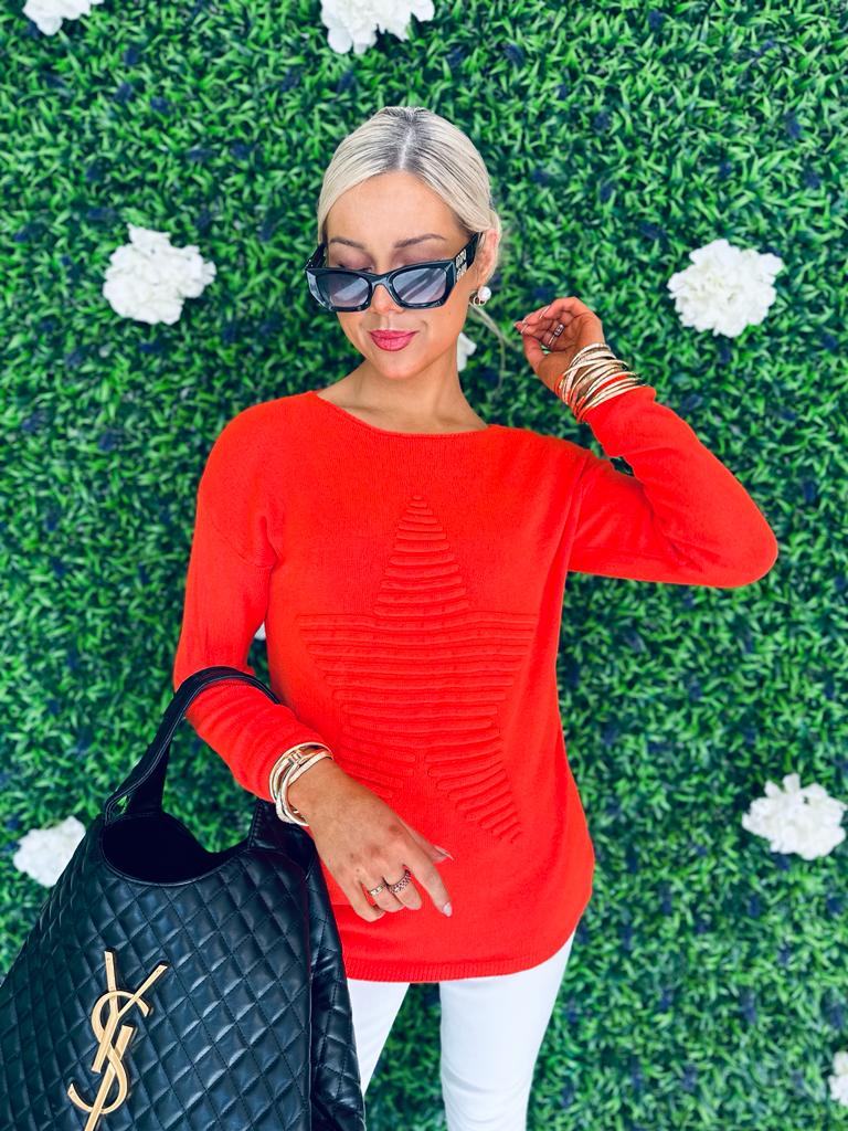 Finny Star Jumper Orange