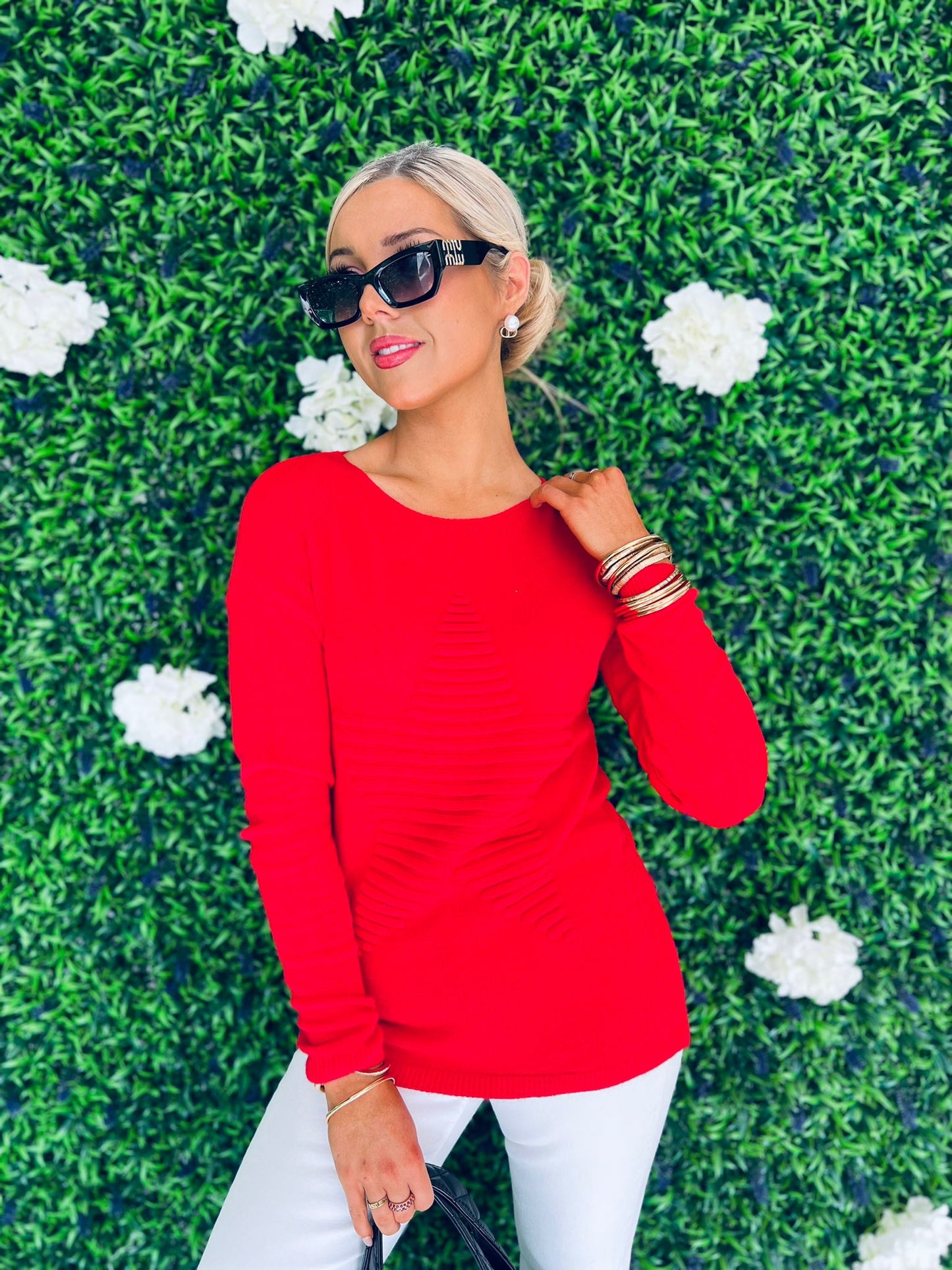 Finny Star Jumper Red