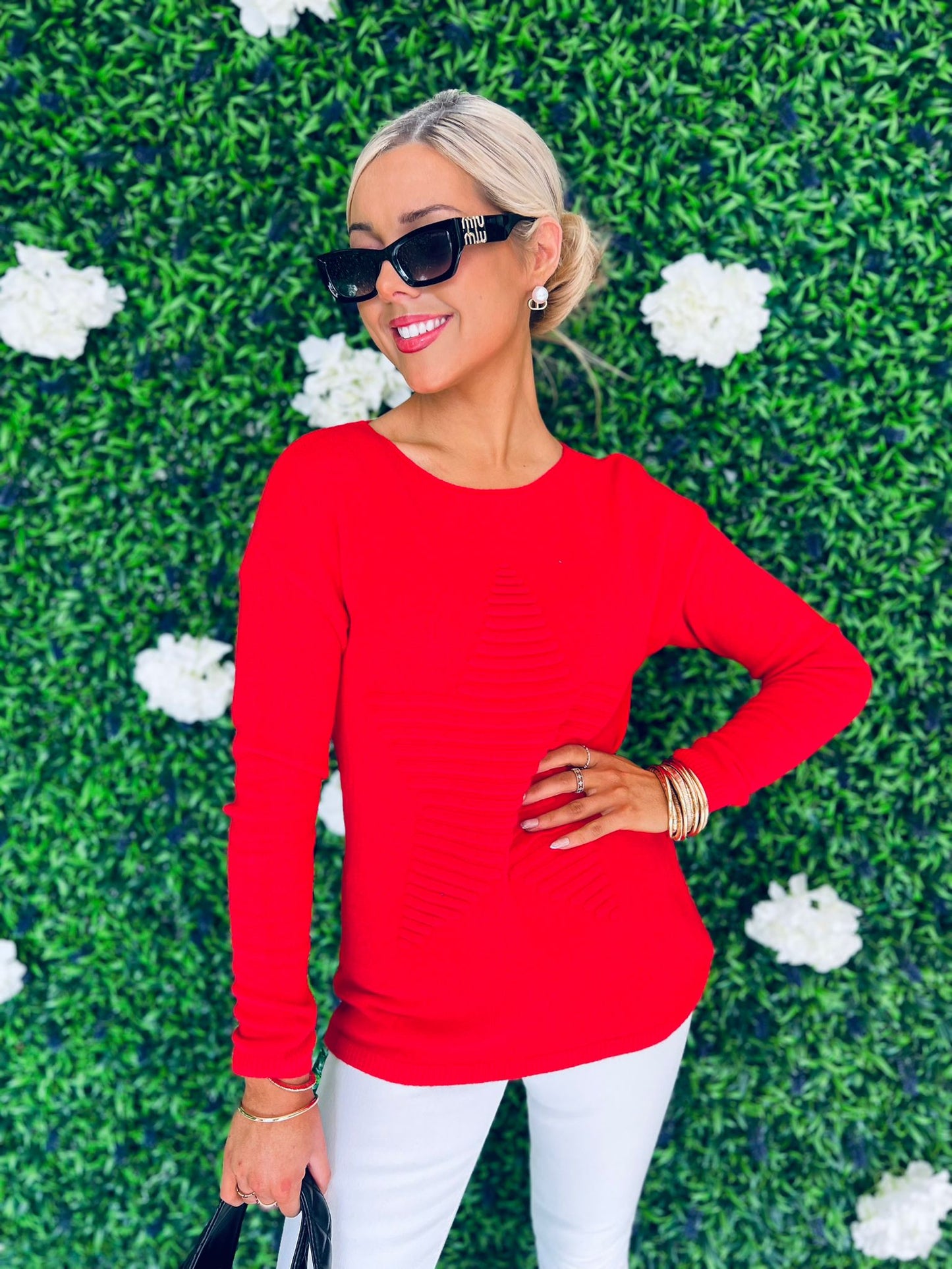 Finny Star Jumper Red
