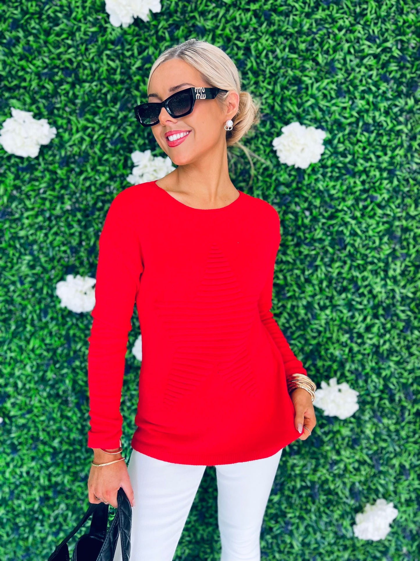 Finny Star Jumper Red