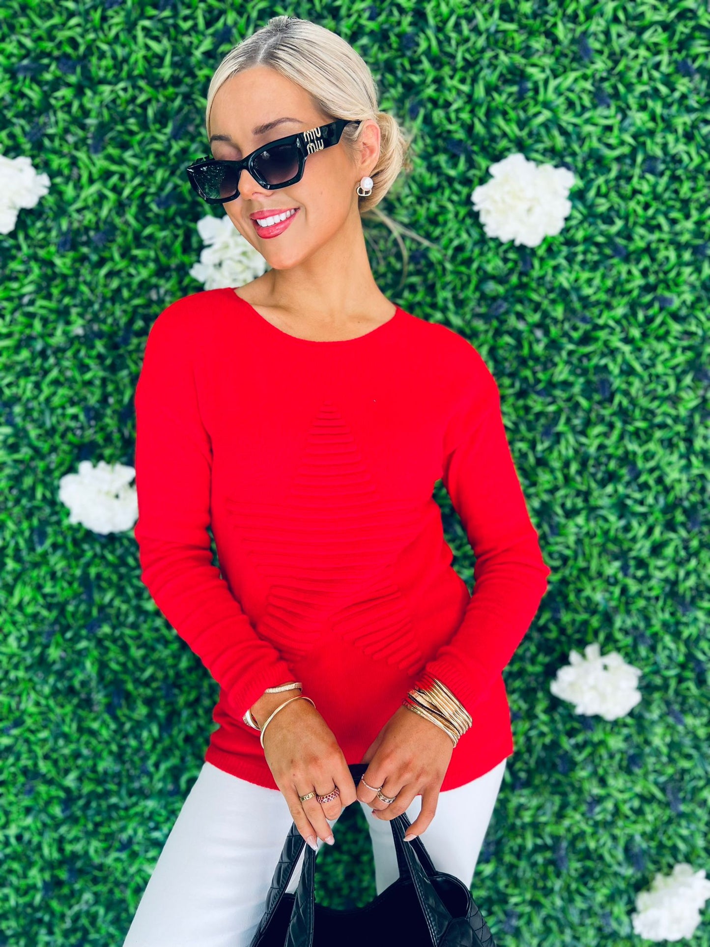 Finny Star Jumper Red