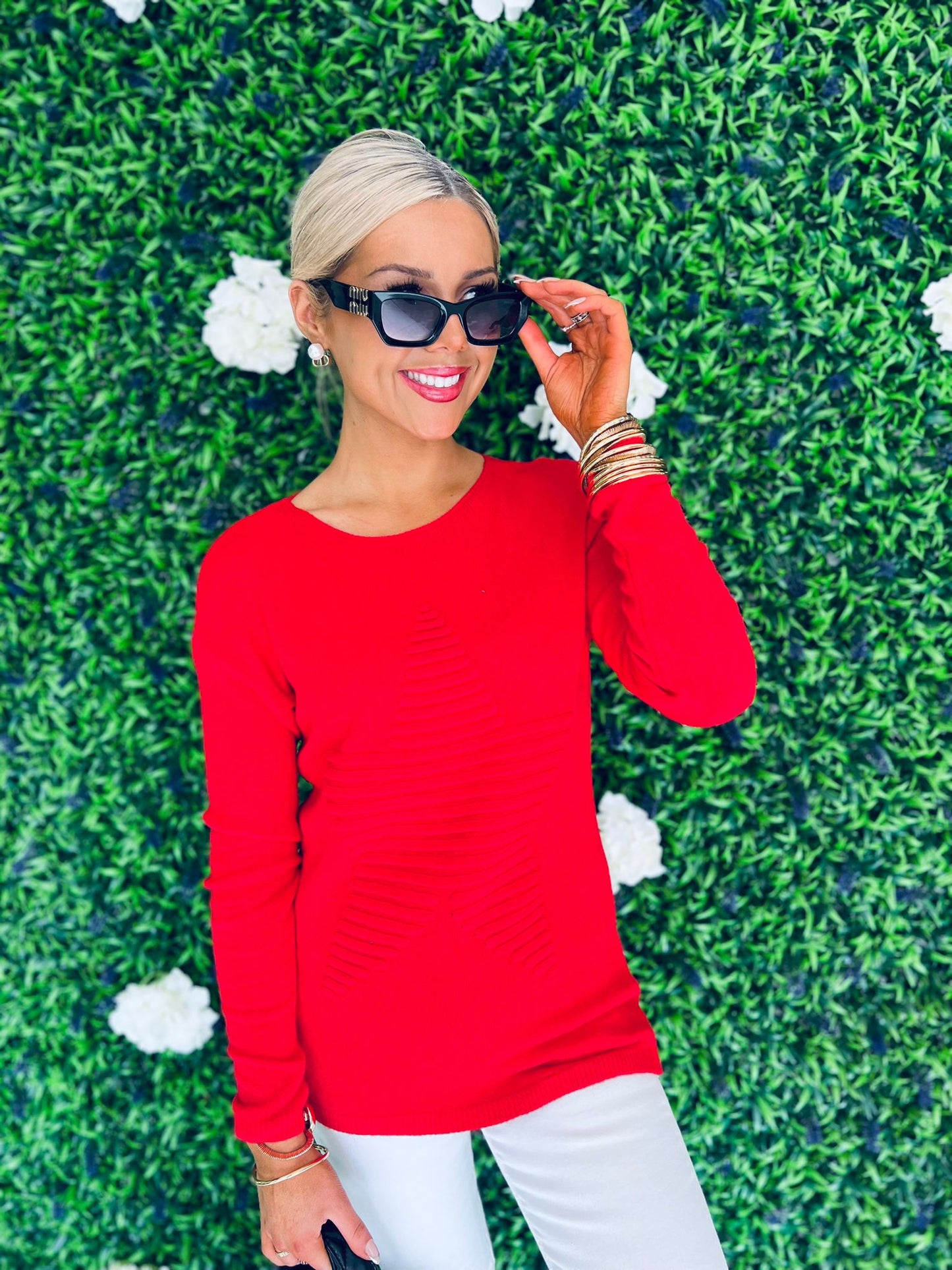 Finny Star Jumper Red