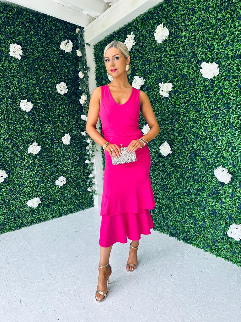 Jessie Occasion Dress Magenta