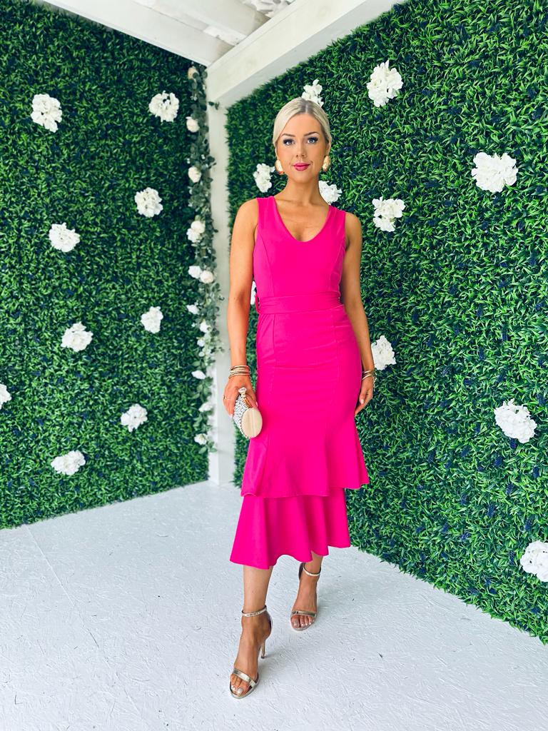 Jessie Occasion Dress Magenta