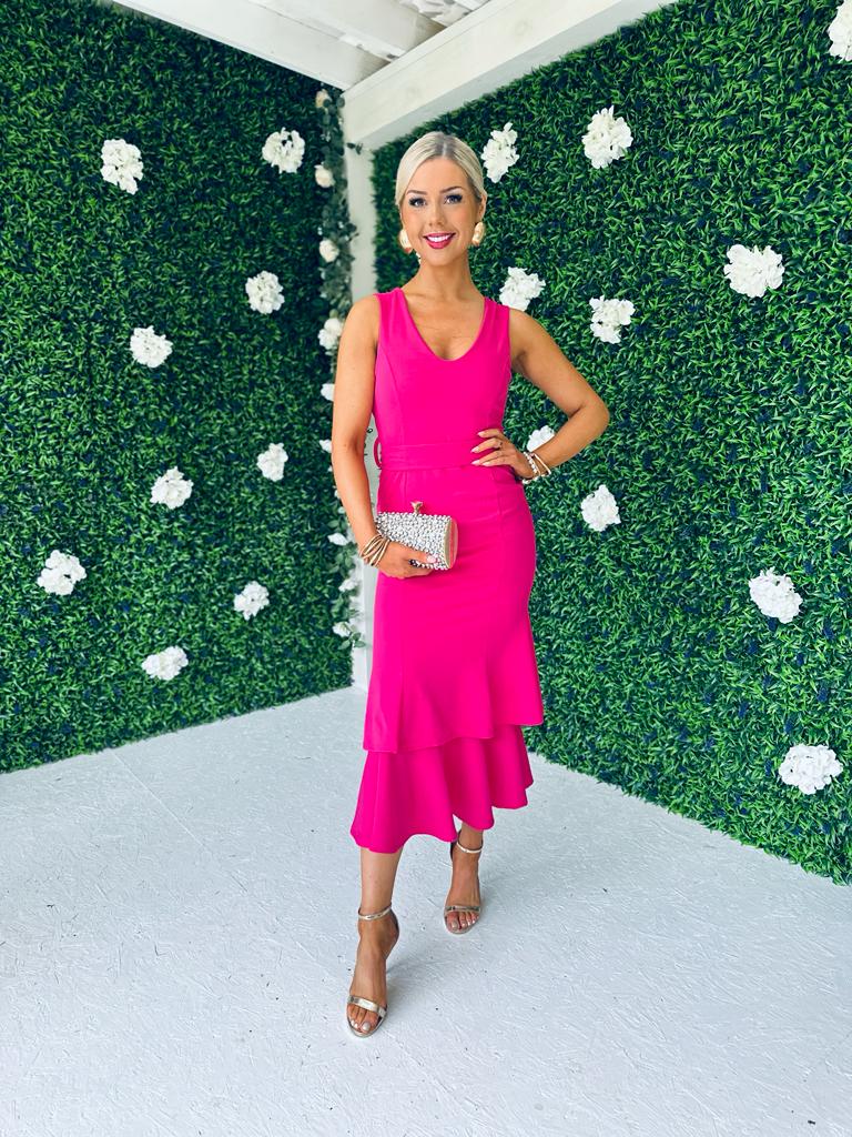 Jessie Occasion Dress Magenta