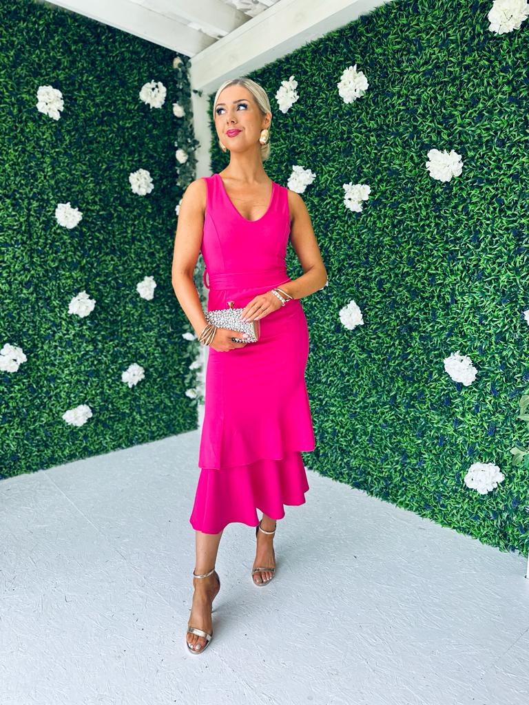 Jessie Occasion Dress Magenta