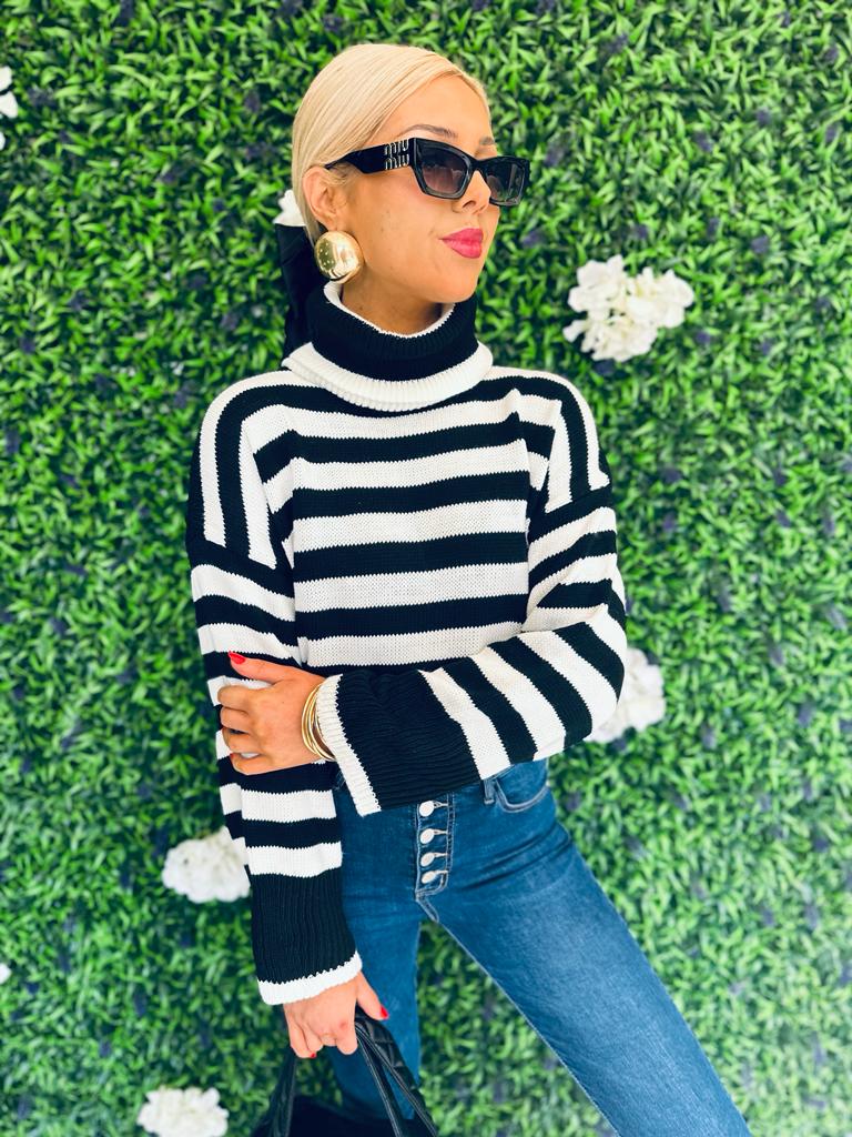 Paul High Neck Jumper Black