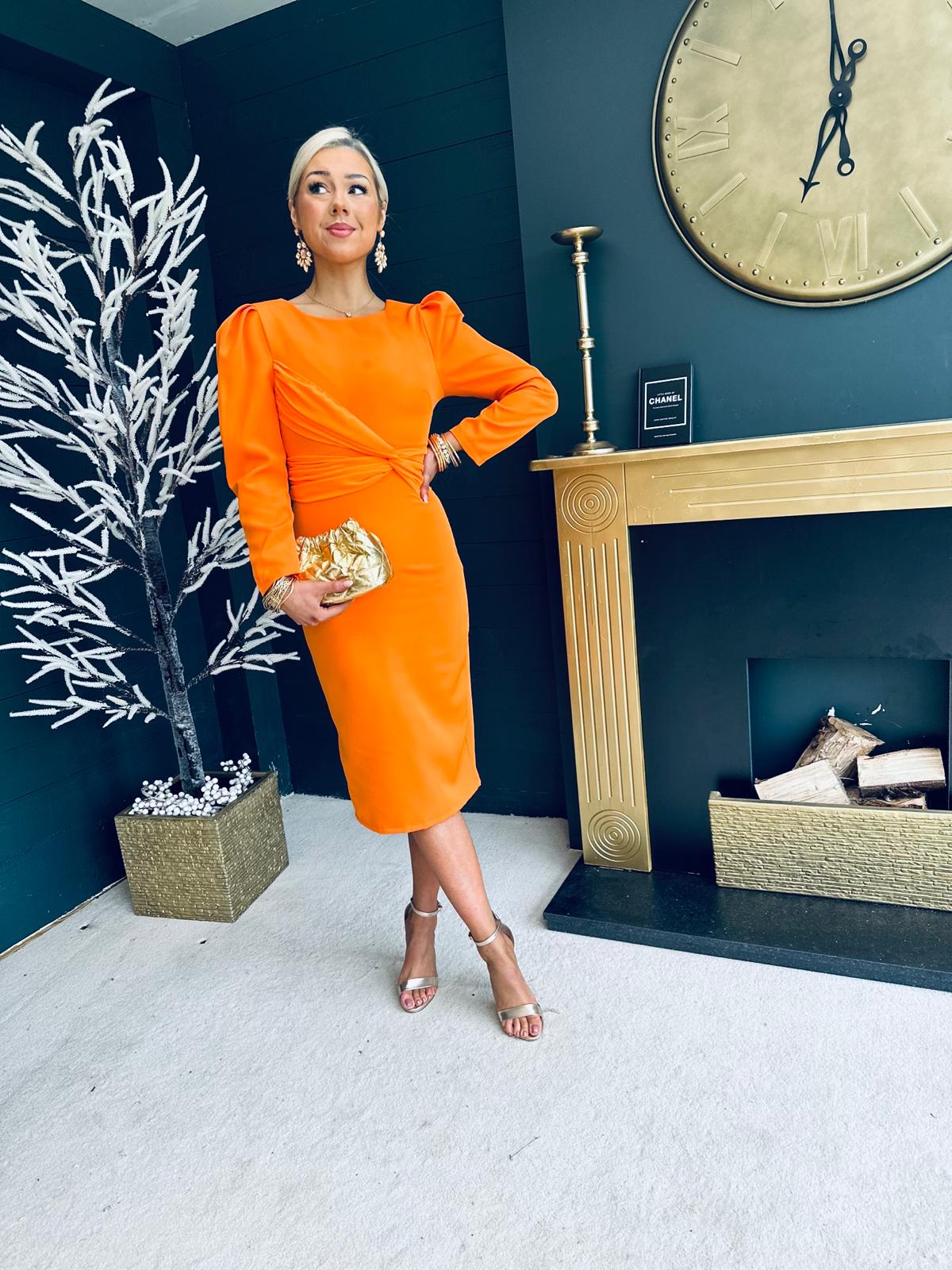 Orange Designer Dress for Any Occasion