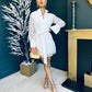 Lydia Crochet Mini Dress White