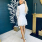 Lydia Crochet Mini Dress White