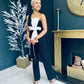 Rosemary Black Jumpsuit With White Bow