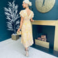 Amelia Pleated Midi Dress Daffodil