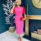 Taylor 2 Tone Occasion Dress Pink