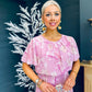 Savannah Angel Sleeve Midi Dress Lilac