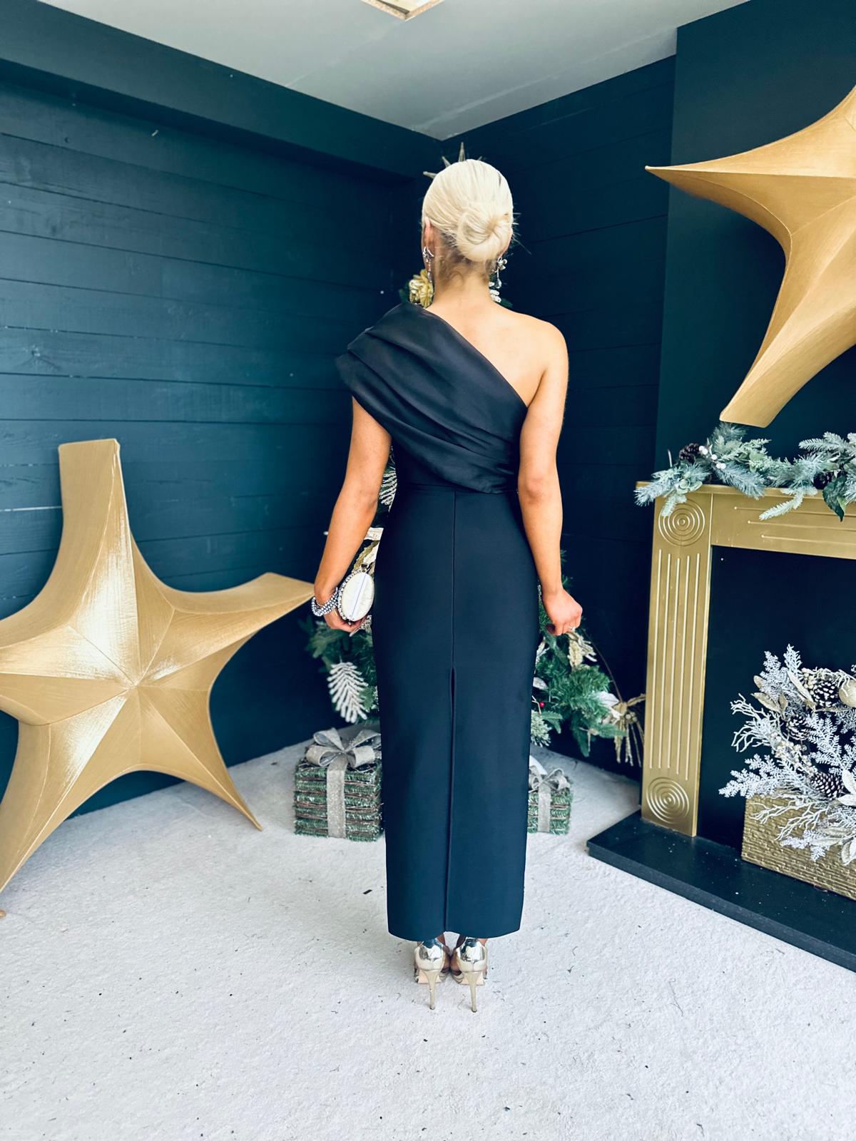 Sienna Detailed Occasion Dress Black