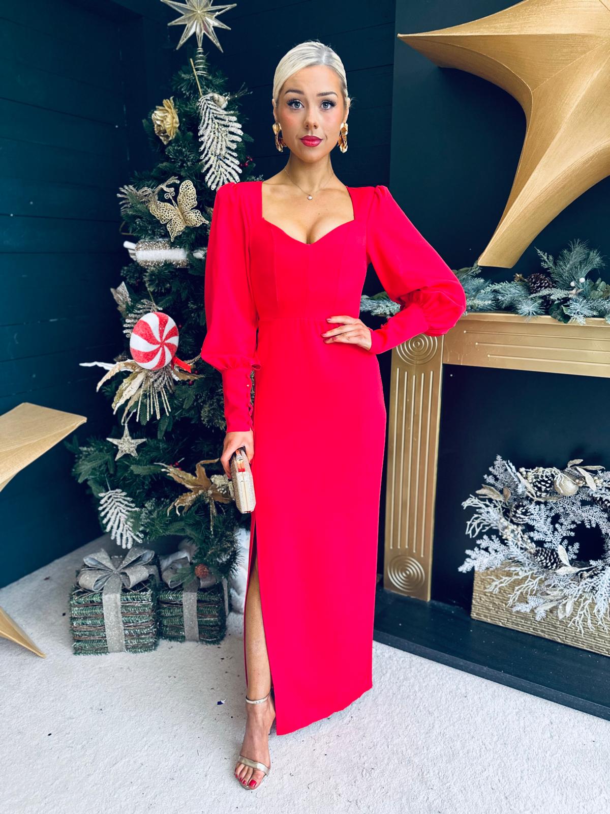Joelle Sweetheart Occasion Dress Red
