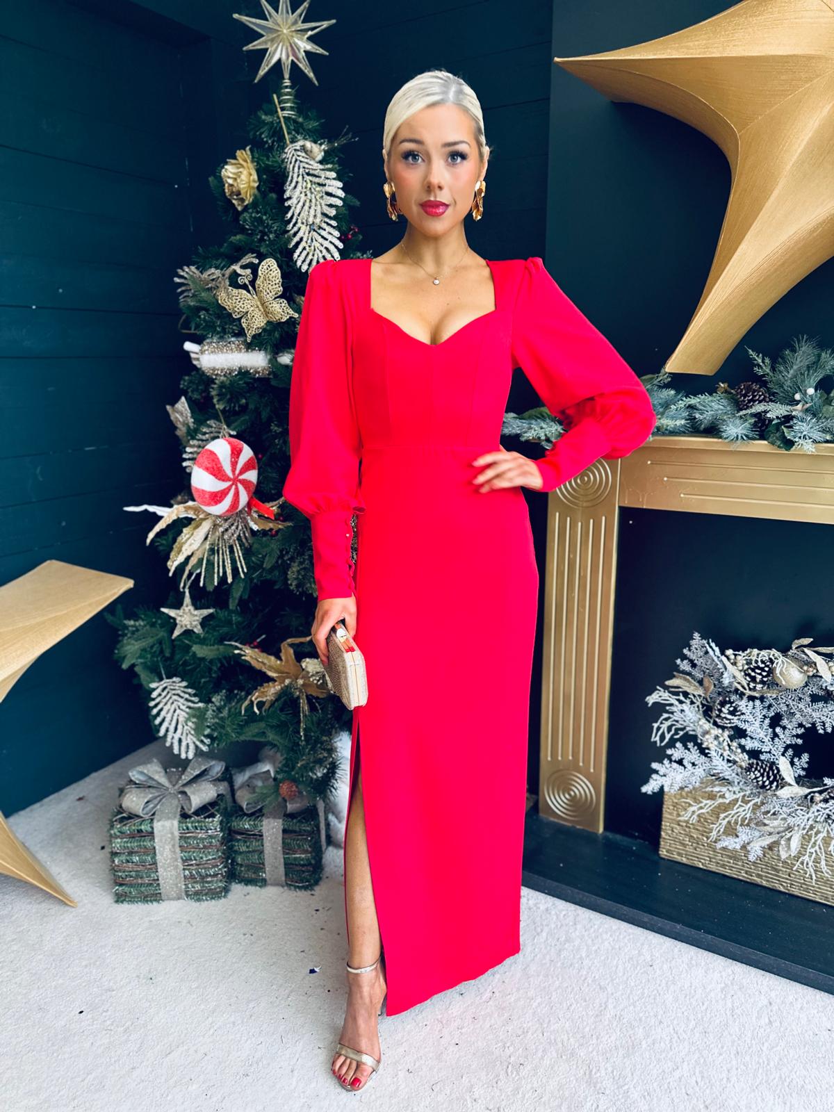 Joelle Sweetheart Occasion Dress Red