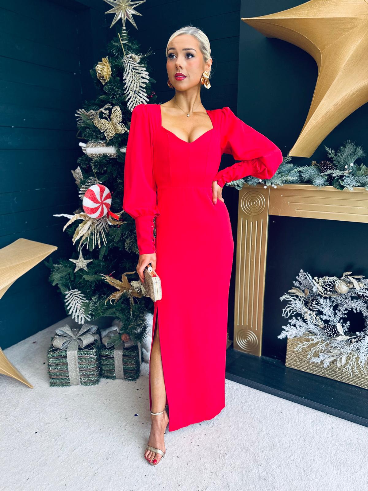 Joelle Sweetheart Occasion Dress Red