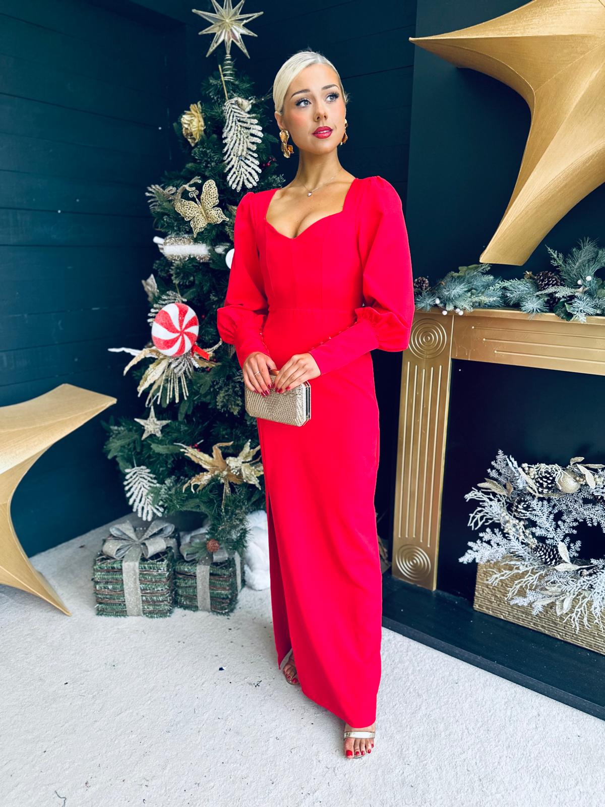 Joelle Sweetheart Occasion Dress Red