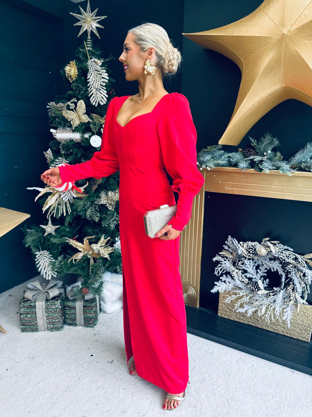 Joelle Sweetheart Occasion Dress Red