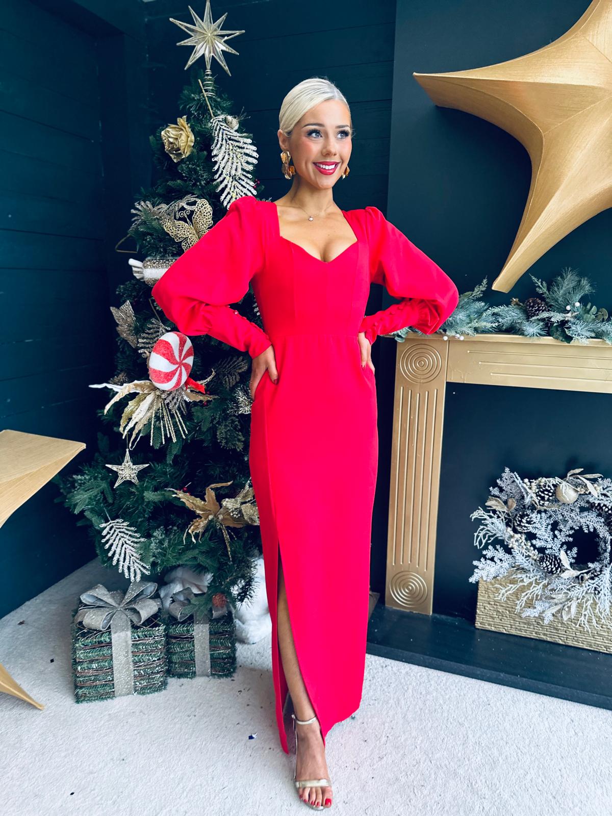 Joelle Sweetheart Occasion Dress Red