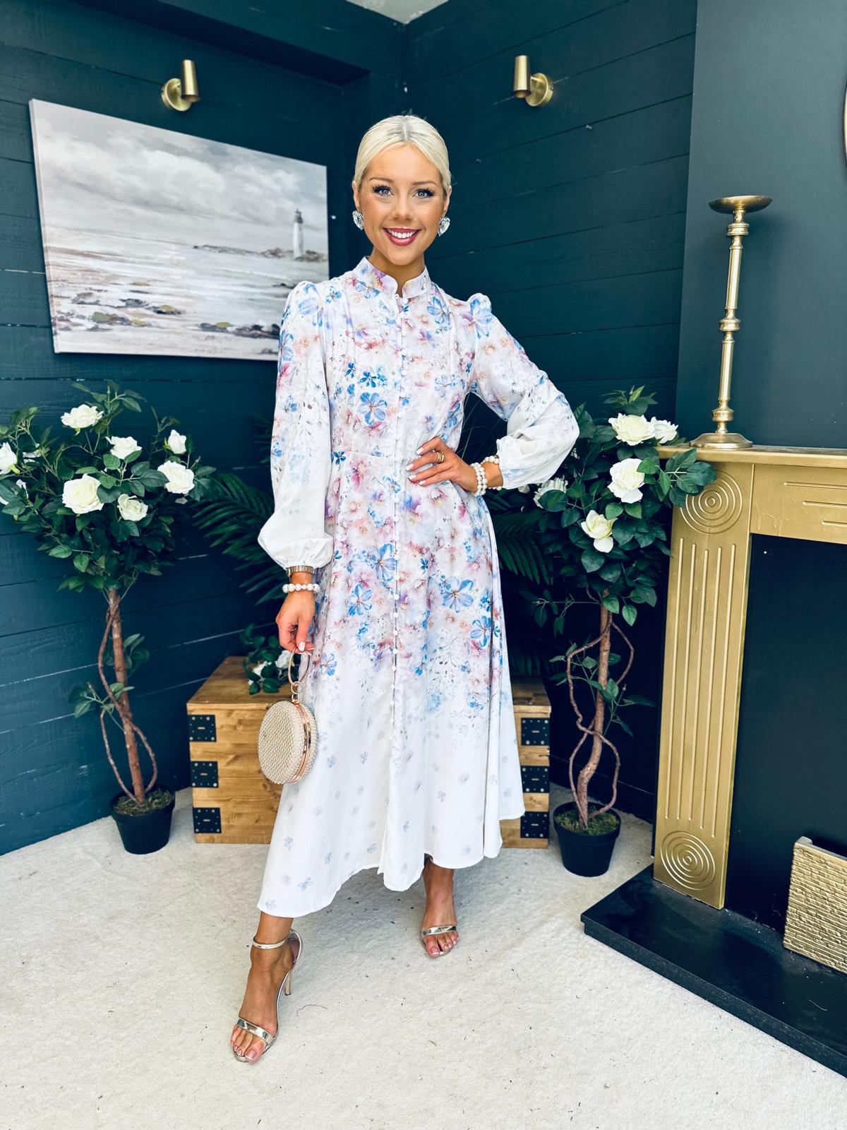 Gillian Floral Occasion Dress Multi