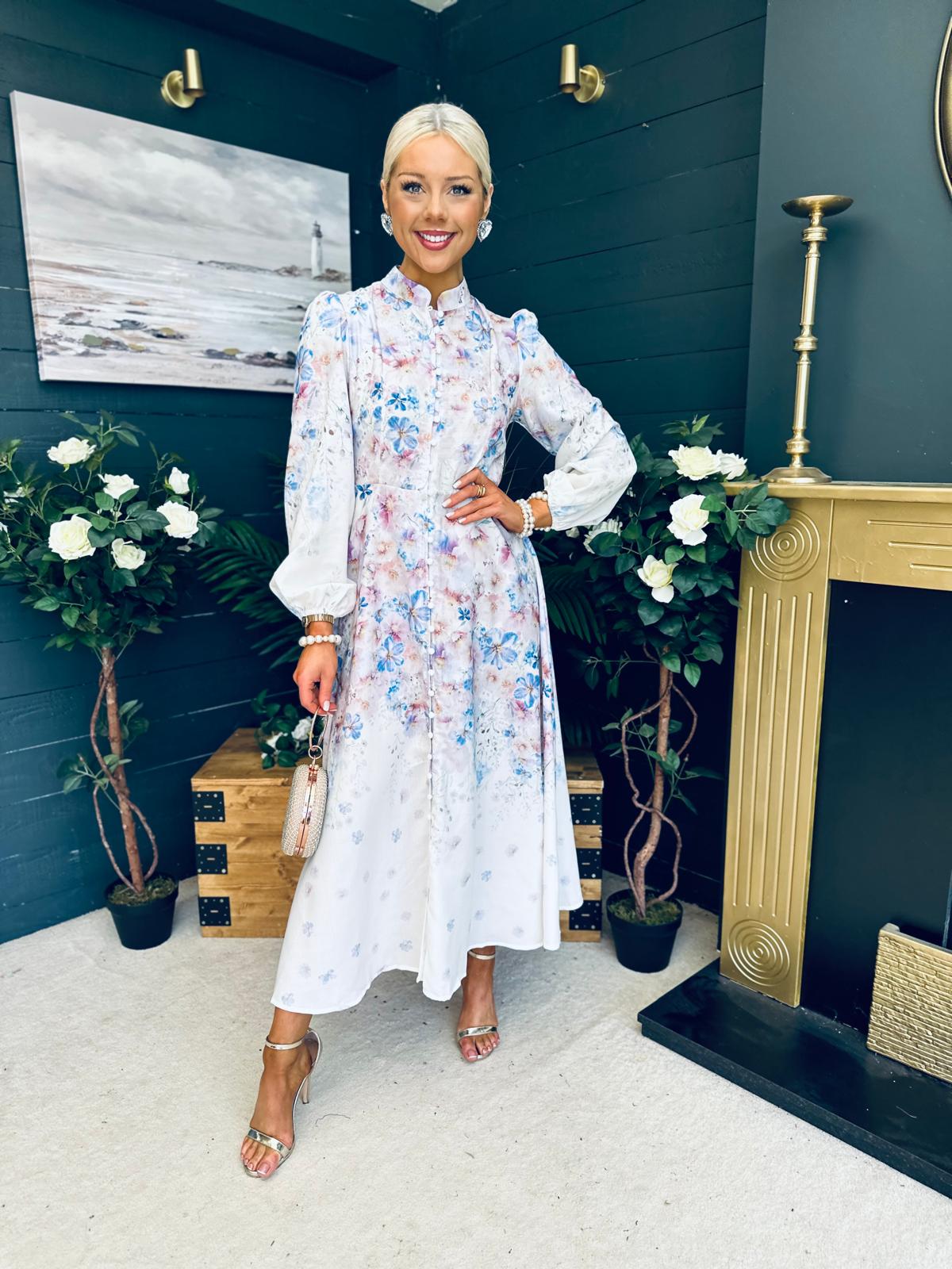 Gillian Floral Occasion Dress Multi