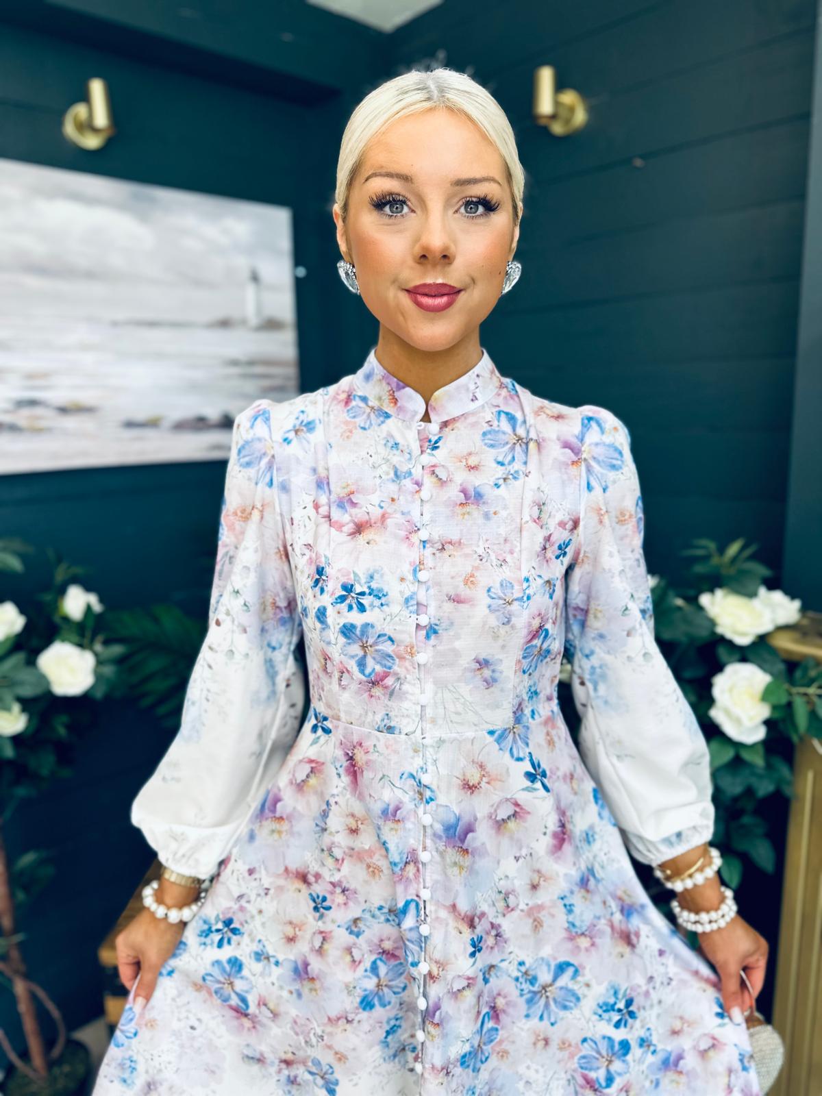 Gillian Floral Occasion Dress Multi
