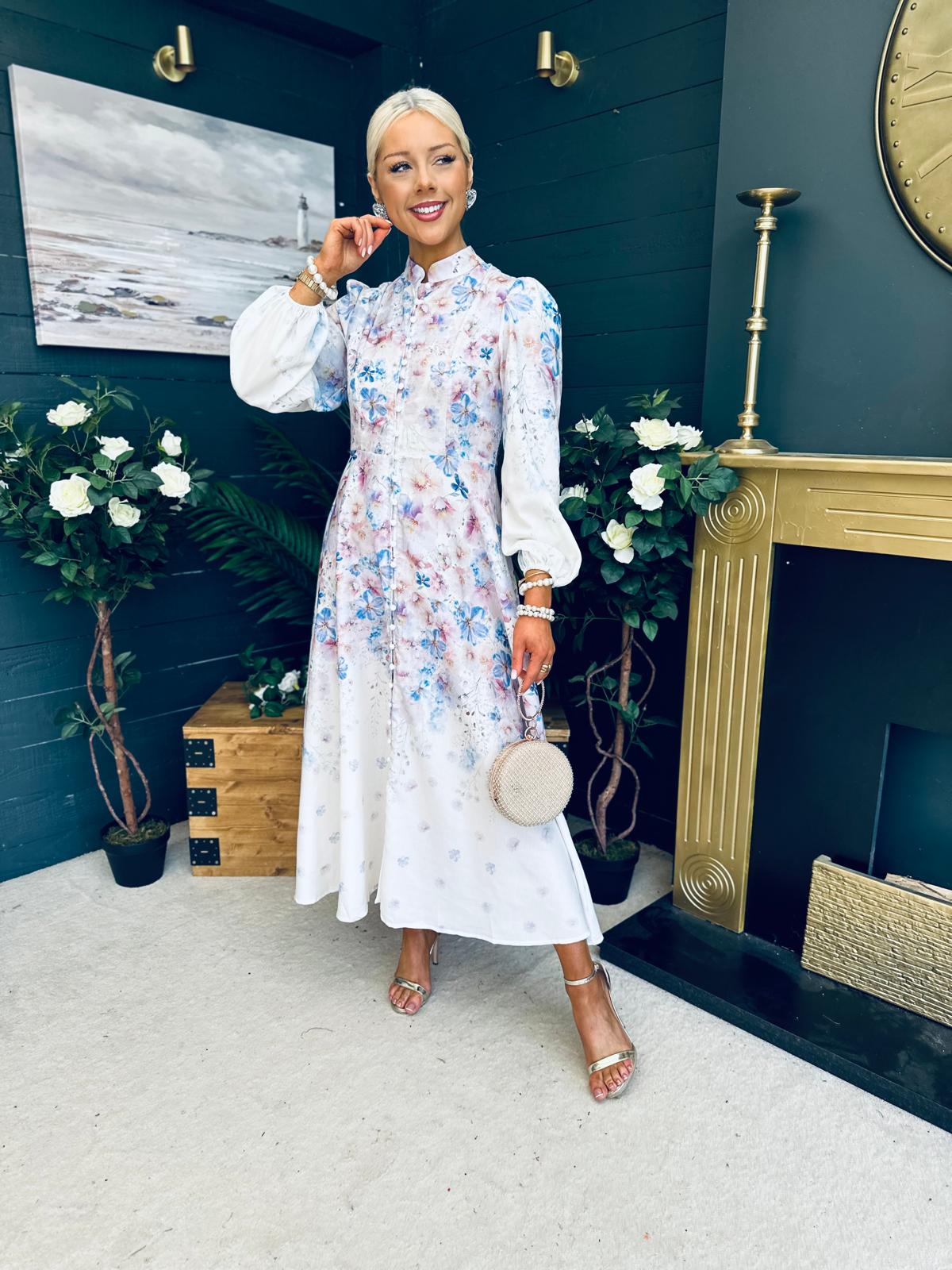 Gillian Floral Occasion Dress Multi