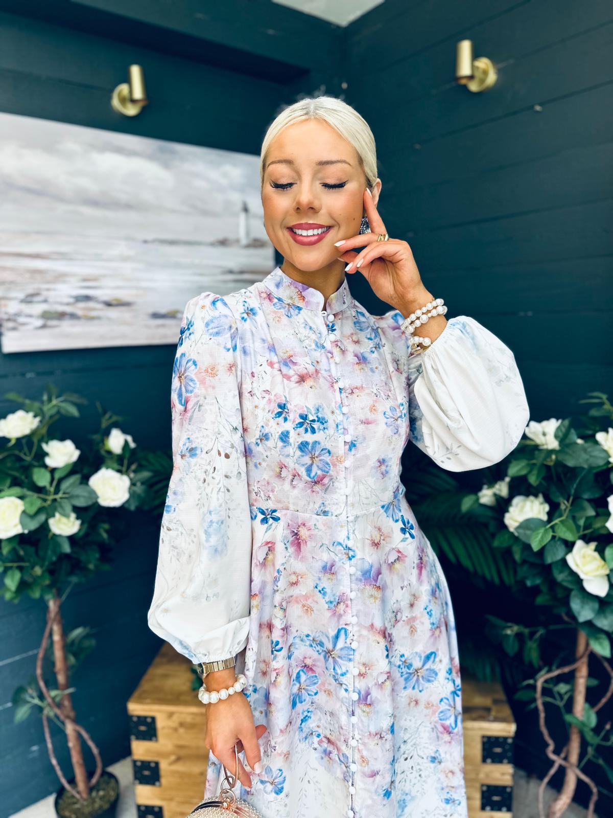 Gillian Floral Occasion Dress Multi