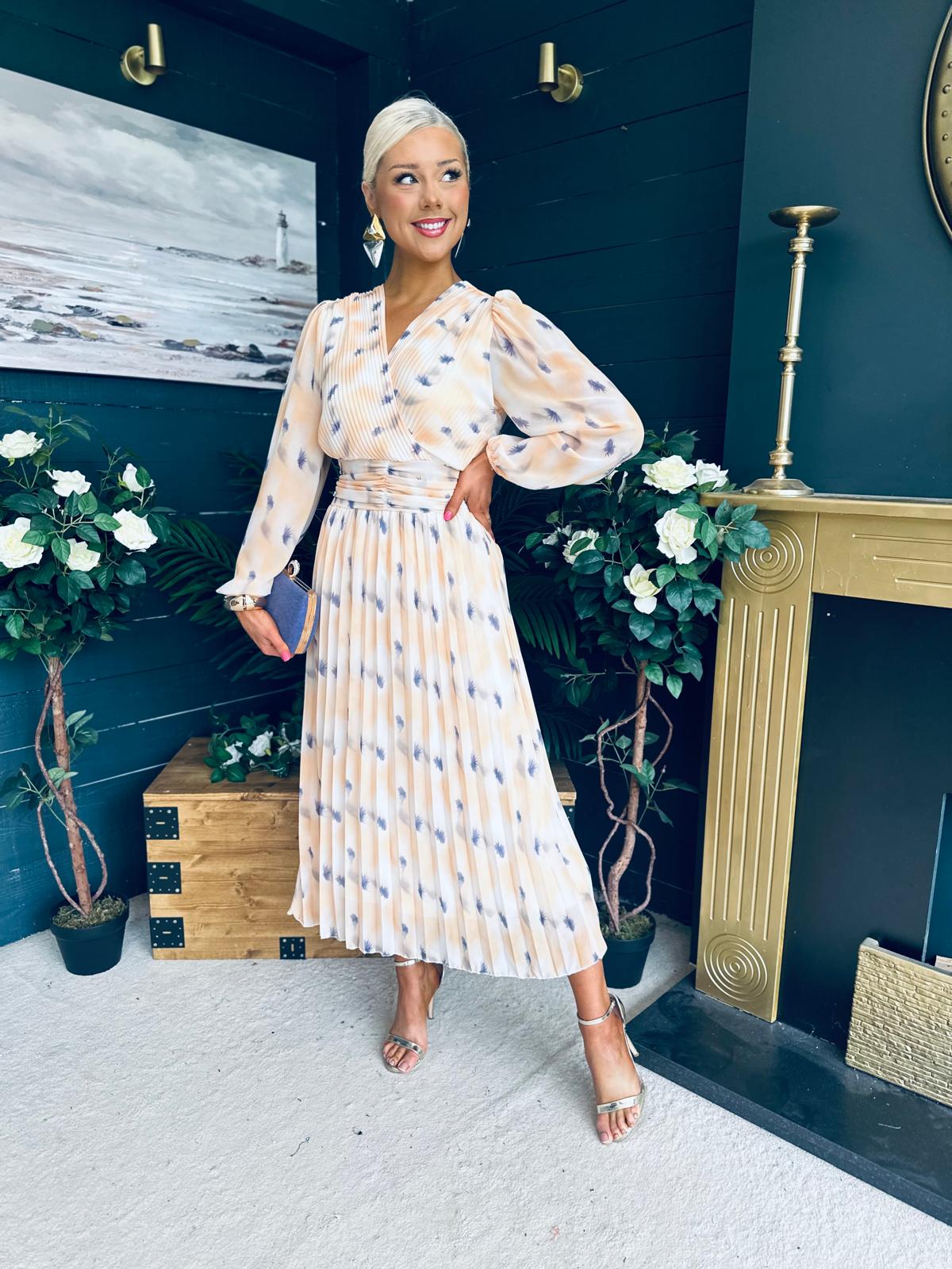 Laoise Banded Midi Dress Yellow
