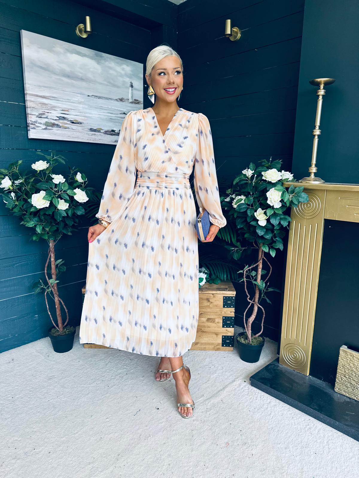 Laoise Banded Midi Dress Yellow
