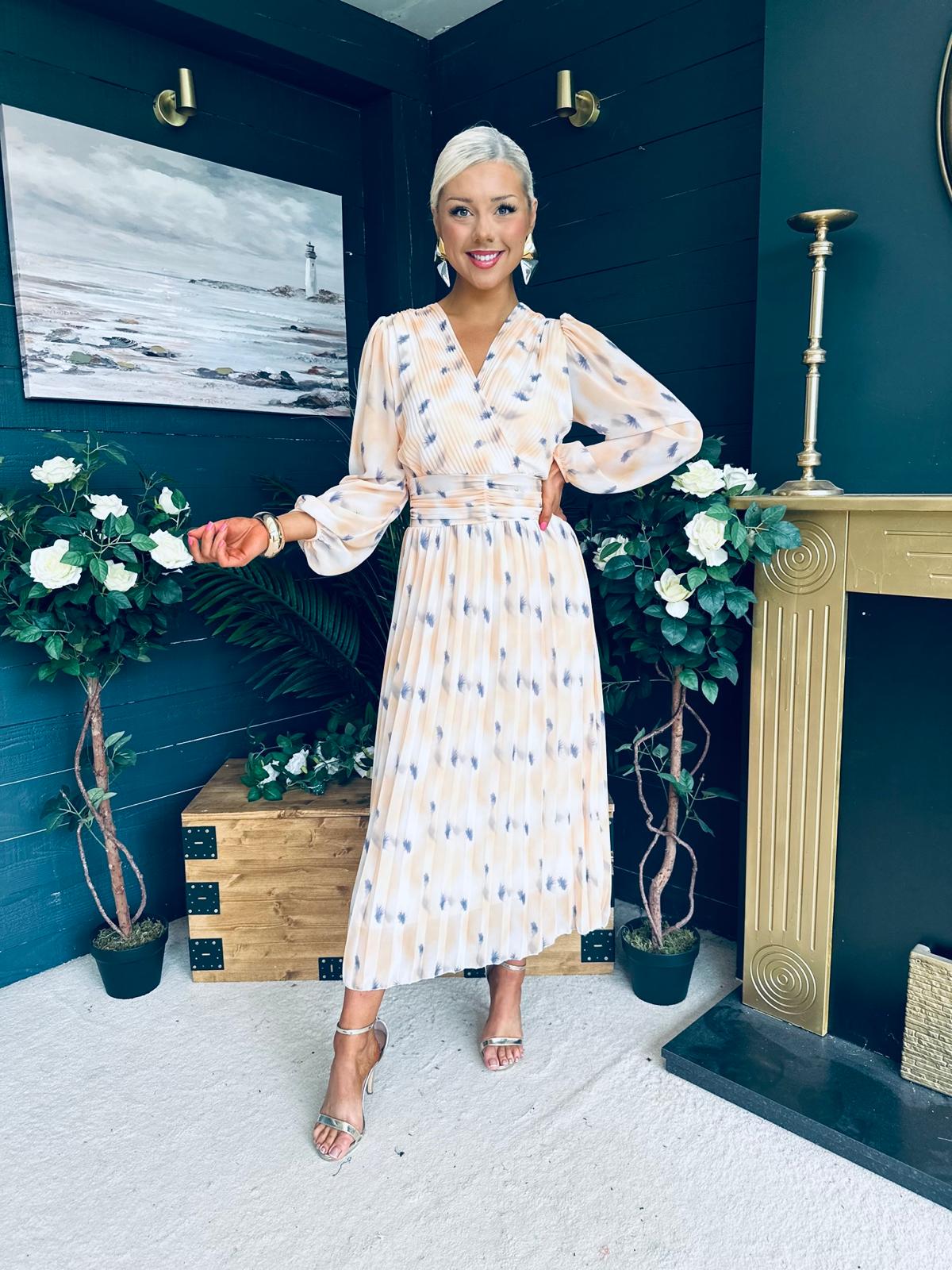 Laoise Banded Midi Dress Yellow