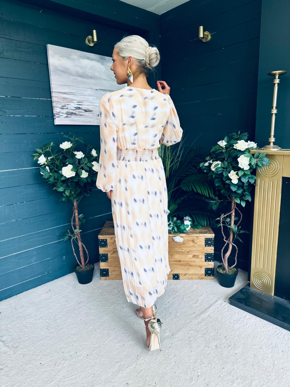 Laoise Banded Midi Dress Yellow