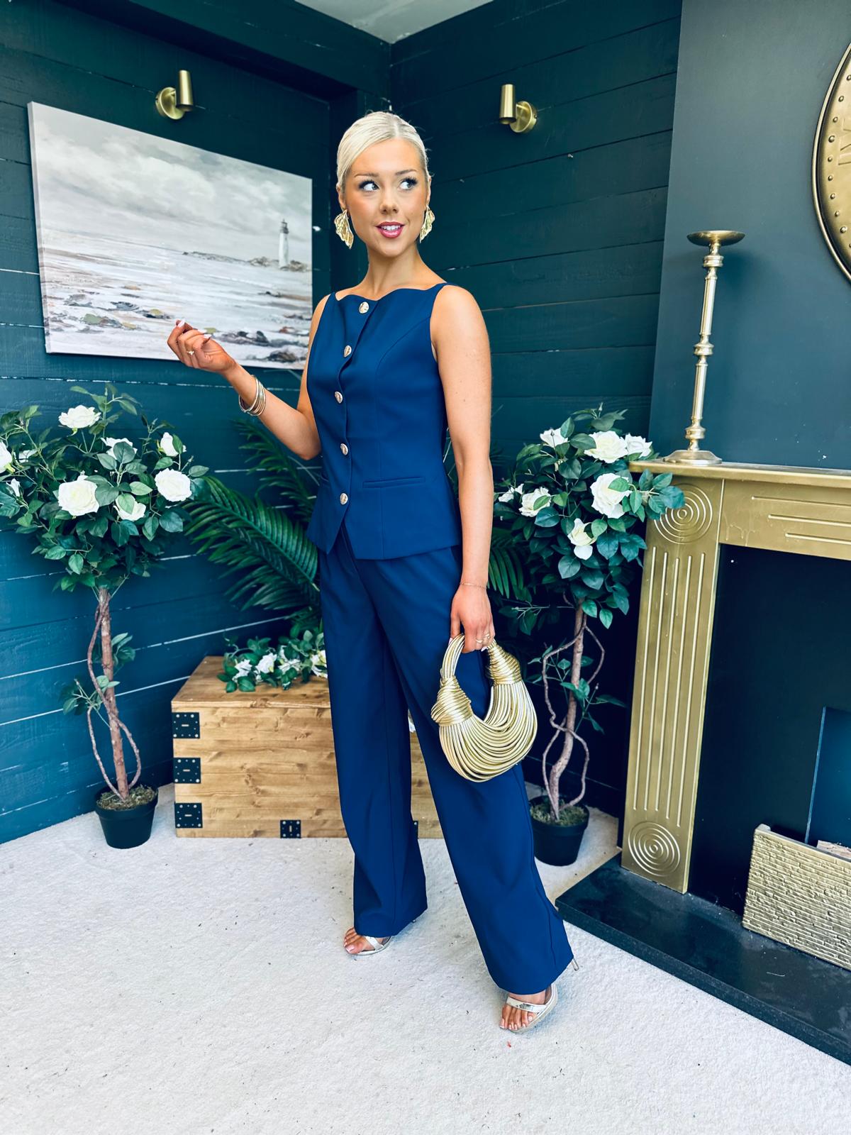 Connor Waistcoat And Jo Trouser Set Navy