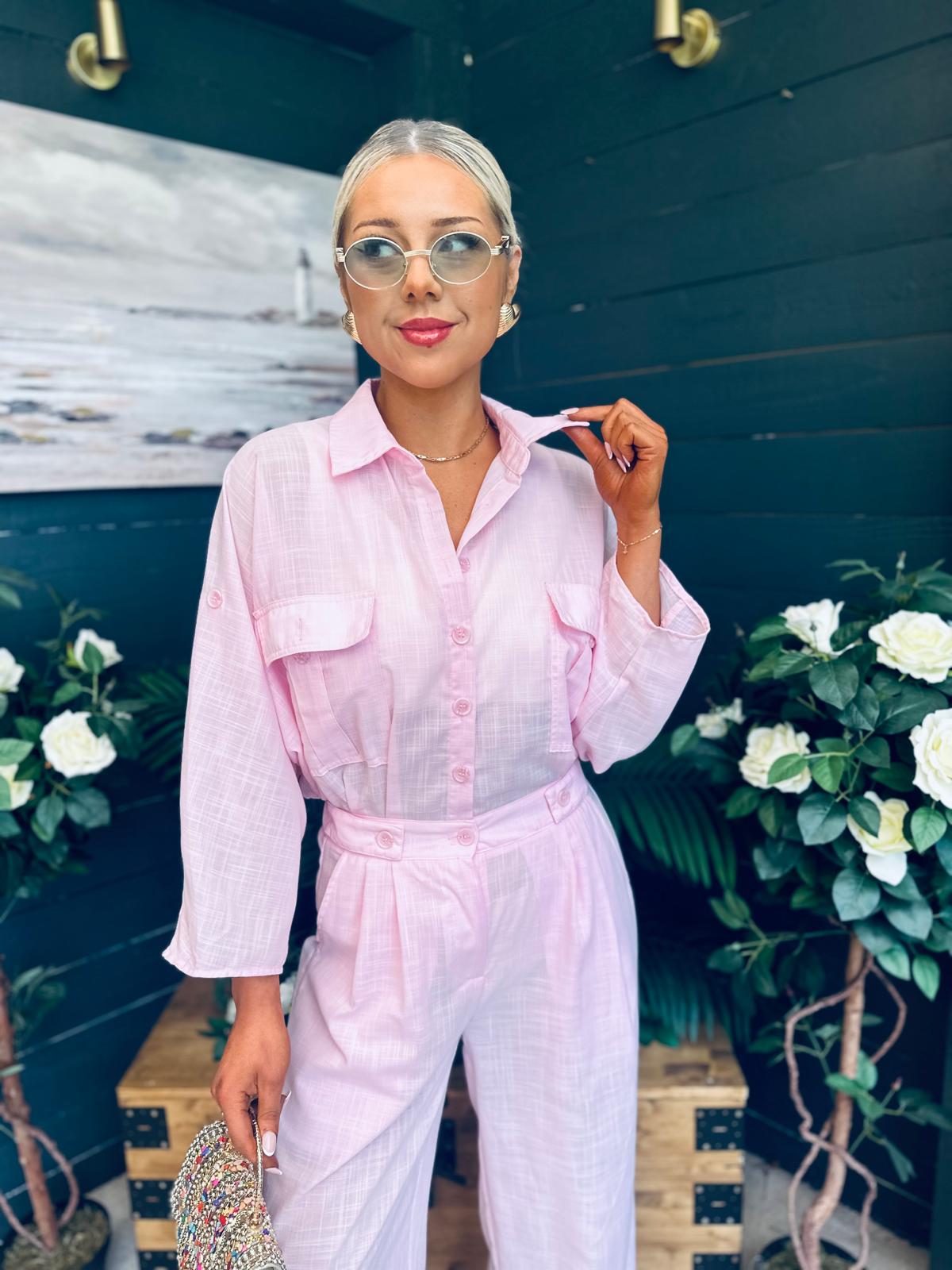 Ailish Detailed Jumpsuit Pwr Pink
