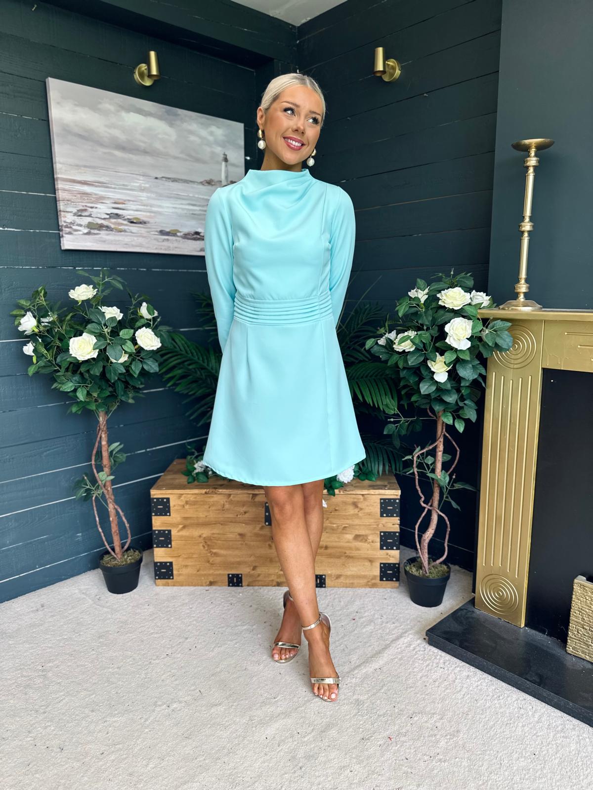 Harlow Detailed Mini Dress Pastel