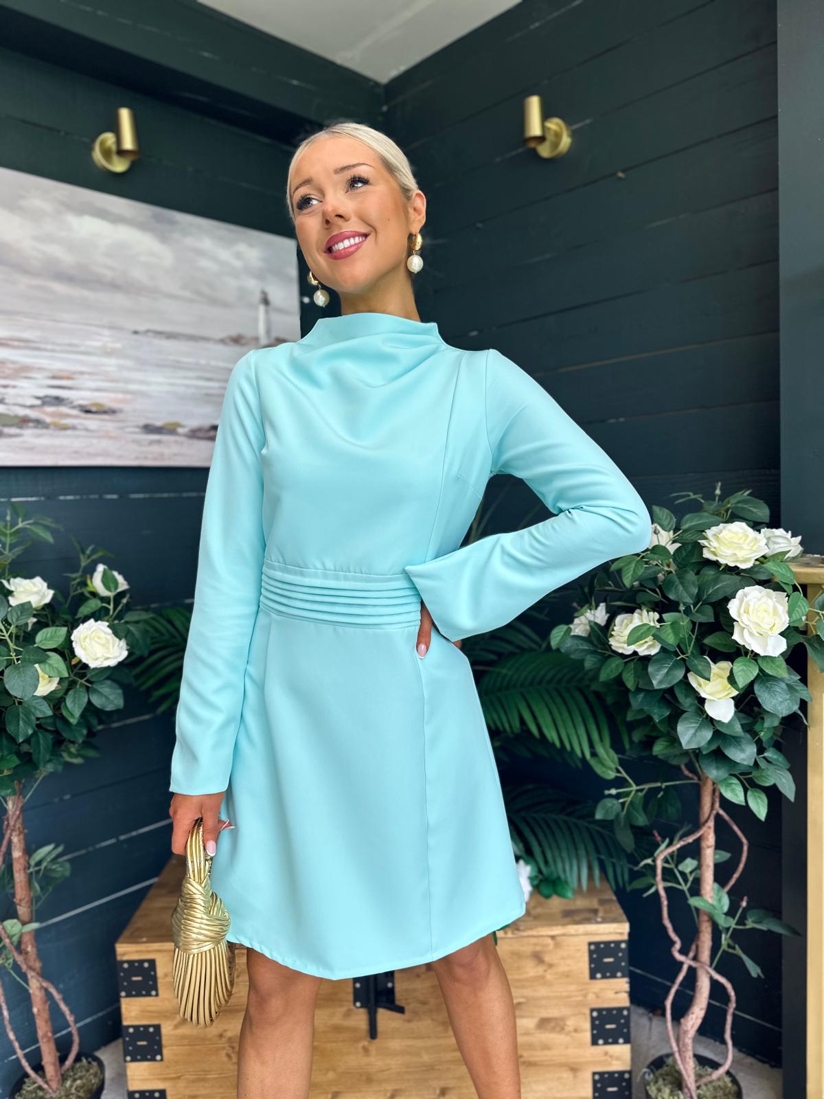 Harlow Detailed Mini Dress Pastel