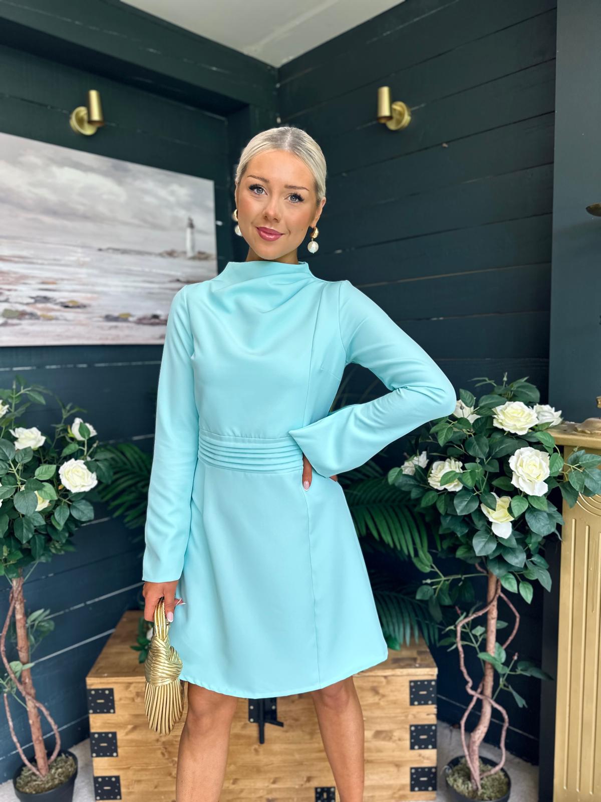Harlow Detailed Mini Dress Pastel