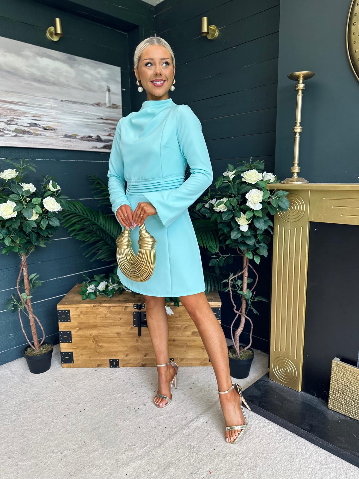Harlow Detailed Mini Dress Pastel