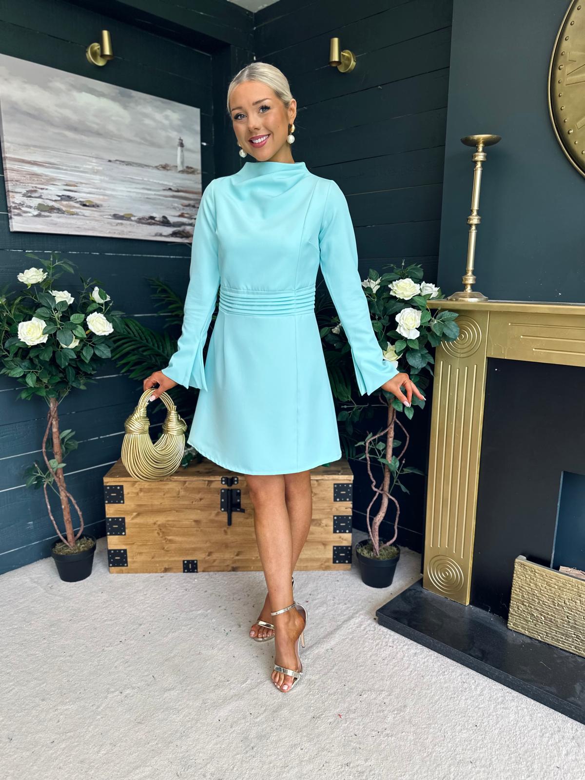 Harlow Detailed Mini Dress Pastel