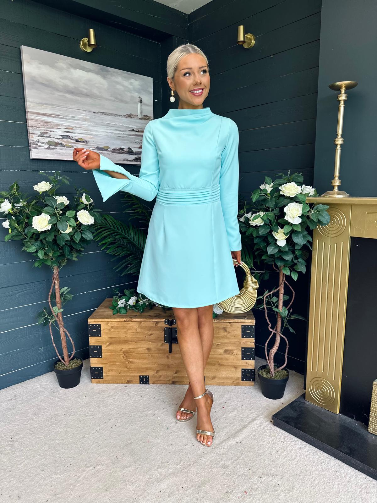 Harlow Detailed Mini Dress Pastel