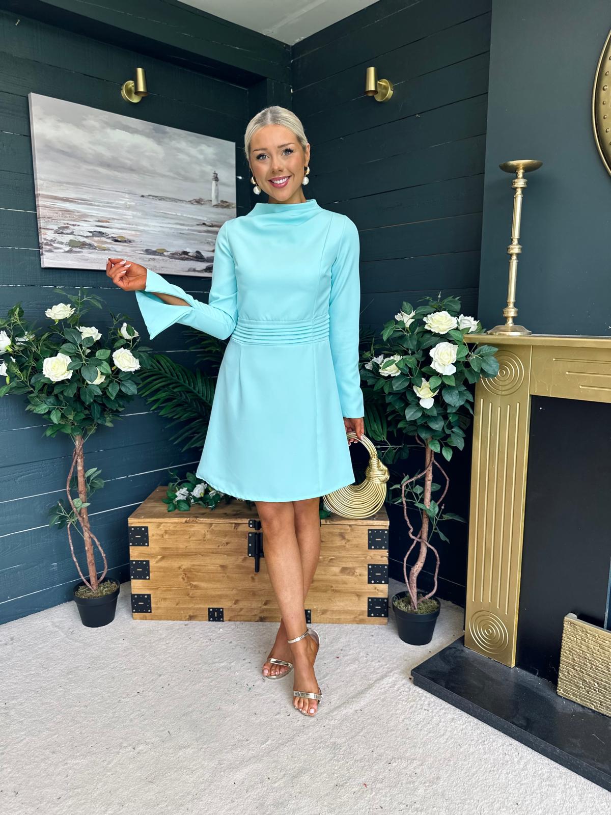 Harlow Detailed Mini Dress Pastel