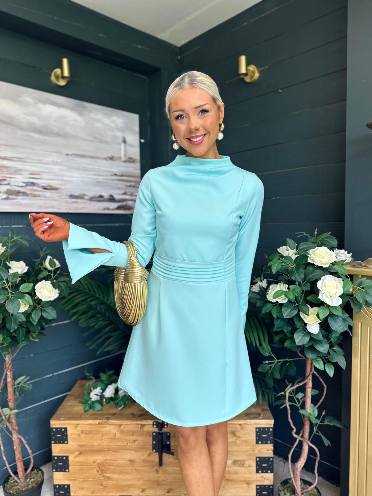 Harlow Detailed Mini Dress Pastel