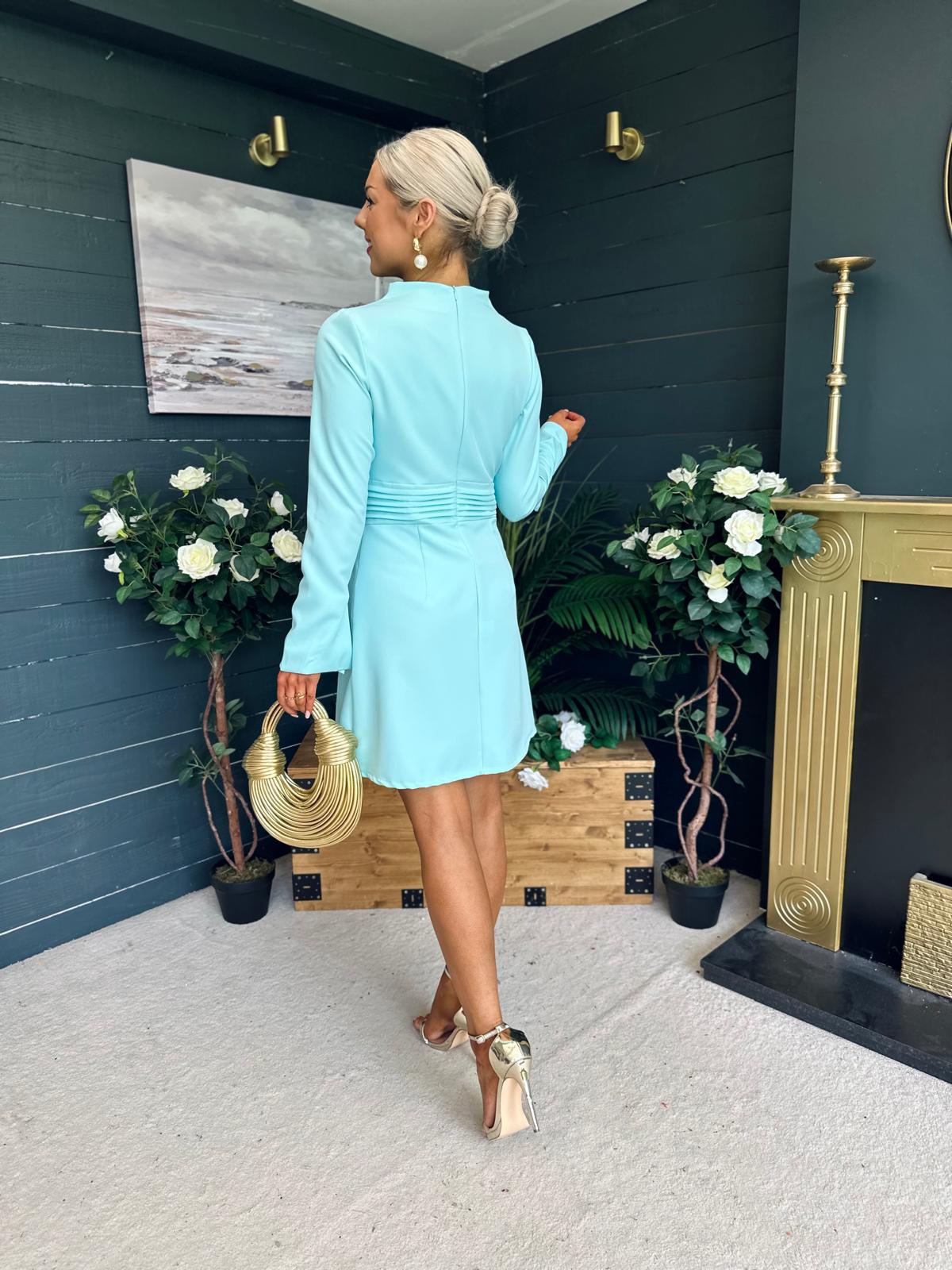 Harlow Detailed Mini Dress Pastel