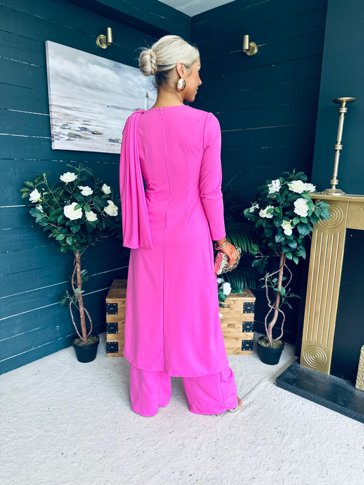 Penny Top And Trouser Set Magenta